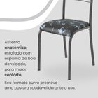 Conjunto Sala De Jantar Mesa Retangular 140x75cm Tampo Madeir