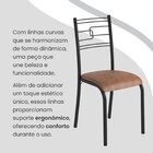 Conjunto Sala De Jantar Mesa Retangular 140x75cm Tampo Madeir