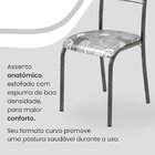 Conjunto Sala De Jantar Mesa Retangular 140x75cm Tampo Pedra