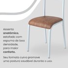 Conjunto Sala De Jantar Mesa Retangular 180x75cm Tampo Granit