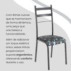 Conjunto Sala De Jantar Mesa Retangular 180x75cm Tampo Granit