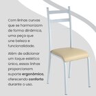 Conjunto Sala De Jantar Mesa Retangular 180x75cm Tampo Granit