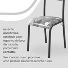 Conjunto Sala De Jantar Mesa Retangular 180x75cm Tampo Granit