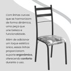 Conjunto Sala De Jantar Mesa Retangular 180x75cm Tampo Granit