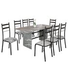 Conjunto Sala De Jantar Mesa Retangular 180x75cm Tampo Granit