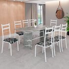 Conjunto Sala De Jantar Mesa Retangular 180x75cm Tampo Granit