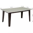 Conjunto Sala De Jantar Mesa Retangular Aústria Com 6 Cadeira