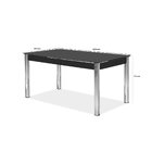 Conjunto Sala De Jantar Mesa Retangular Com 6 Cadeiras Natani