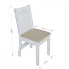 Conjunto Sala De Jantar Mesa Retangular Destak Com 4 Cadeiras