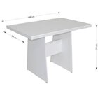 Conjunto Sala De Jantar Mesa Retangular Destak Com 4 Cadeiras