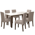 Conjunto Sala De Jantar Mesa Retangular Liz 160cm Com 6 Cadei