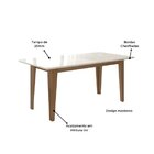 Conjunto Sala De Jantar Mesa Retangular Liz Com Vidro 160cm 6