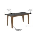 Conjunto Sala De Jantar Mesa Retangular Liz Com Vidro 160cm 6