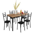 Conjunto Sala De Jantar Mesa Retangular Tampo Bp Com 6 Cadeir