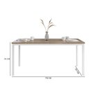 Conjunto Sala De Jantar Mesa Retangular Tampo Bp Com 6 Cadeir