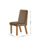 Conjunto Sala De Jantar Mesa Riviera Com Tampo De Vidro 180cm