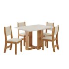 Conjunto Sala De Jantar Mesa Romantic Com 4 Cadeiras Sol  Mel