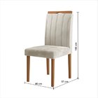 Conjunto Sala De Jantar Mesa Salvador Tampo Vidro/mdf Com 4 C