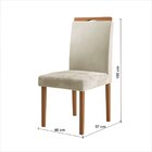 Conjunto Sala De Jantar Mesa Salvador Tampo Vidro/mdf Com 4 C