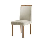 Conjunto Sala De Jantar Mesa Salvador Tampo Vidro/mdf Com 4 C