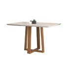 Conjunto Sala De Jantar Mesa Salvador Tampo Vidro/mdf Com 4 C