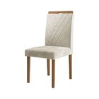 Conjunto Sala De Jantar Mesa Salvador Tampo Vidro/mdf Com 4 C