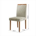 Conjunto Sala De Jantar Mesa Salvador Tampo Vidro/mdf Com 4 C