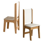 Conjunto Sala De Jantar Mesa Sara 136cm Com 6 Cadeiras Luana