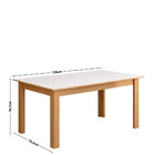 Conjunto Sala De Jantar Mesa Sara 136cm Com 6 Cadeiras Luana