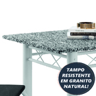 Conjunto Sala De Jantar Mesa Sara Com 6 Cadeiras Diva 1,40m G