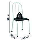 Conjunto Sala De Jantar Mesa Sara Com 6 Cadeiras Diva 1,40m G