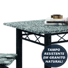 Conjunto Sala De Jantar Mesa Sara Com 6 Cadeiras Diva 1,40m G