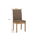 Conjunto Sala De Jantar Mesa Sarah 160x90cm Tampo Vidro/mdf C
