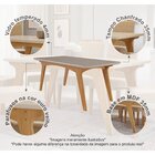 Conjunto Sala De Jantar Mesa Selena 180x90cm Tampo Vidro/mdf