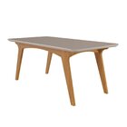 Conjunto Sala De Jantar Mesa Selena 180x90cm Tampo Vidro/mdf