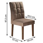 Conjunto Sala De Jantar Mesa Sevilha E 4 Cadeiras Vitória Cel