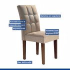 Conjunto Sala De Jantar Mesa Sevilha E 4 Cadeiras Vitória Cel