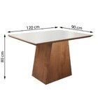 Conjunto Sala De Jantar Mesa Sevilha E 4 Cadeiras Vitória Cel