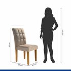 Conjunto Sala De Jantar Mesa Sevilha I Tampo De Vidro 4 Cadei