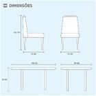 Conjunto Sala De Jantar Mesa Slim Pé Palito E 4 Cadeiras Velu