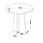 Conjunto Sala De Jantar Mesa Slin Com 4 Cadeiras Sol Viero