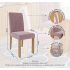 Conjunto Sala De Jantar Mesa Sophia 95x95cm Tampo Vidro/mdf C