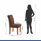 Conjunto Sala De Jantar Mesa Tampo Dakota Plus 120x80cm Com 4