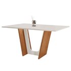 Conjunto Sala De Jantar Mesa Tampo Dakota Plus 120x80cm Com 4