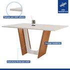 Conjunto Sala De Jantar Mesa Tampo Dakota Plus 120x80cm Com 4