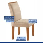 Conjunto Sala De Jantar Mesa Tampo Dakota Plus 120x80cm Com 4