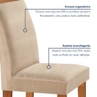 Conjunto Sala De Jantar Mesa Tampo Dakota Plus 120x80cm Com 4