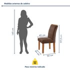 Conjunto Sala De Jantar Mesa Tampo Dakota Plus Vidro 120x80cm