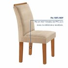 Conjunto Sala De Jantar Mesa Tampo Dakota Plus Vidro 120x80cm