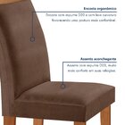 Conjunto Sala De Jantar Mesa Tampo Dakota Plus Vidro 120x80cm